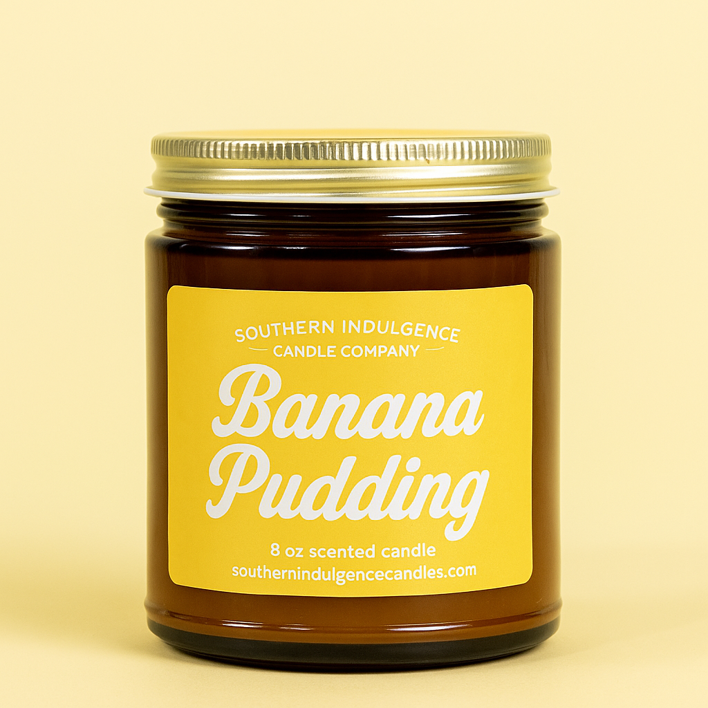 Banana Pudding Jar Candle