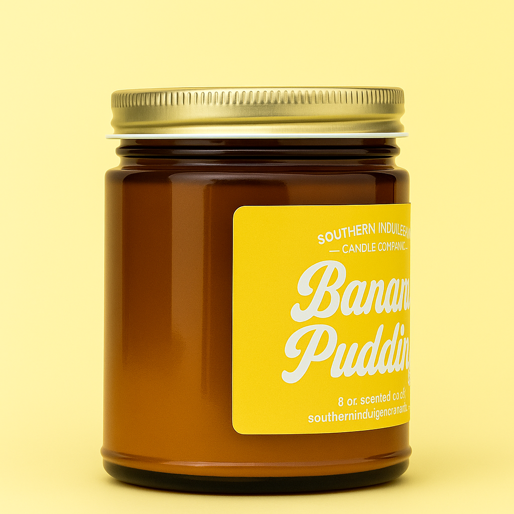 Banana Pudding Jar Candle