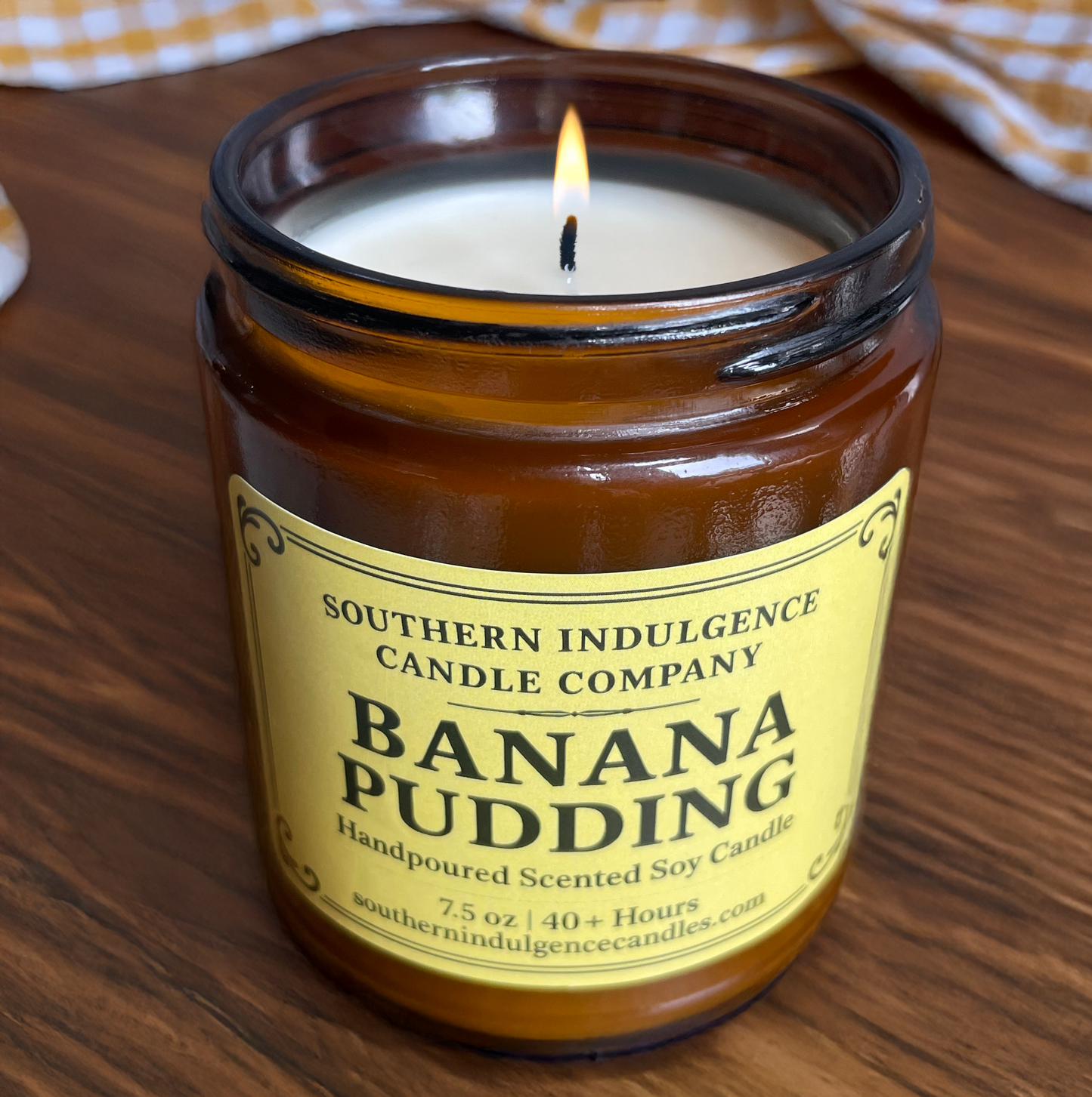 Banana Pudding Jar Candle