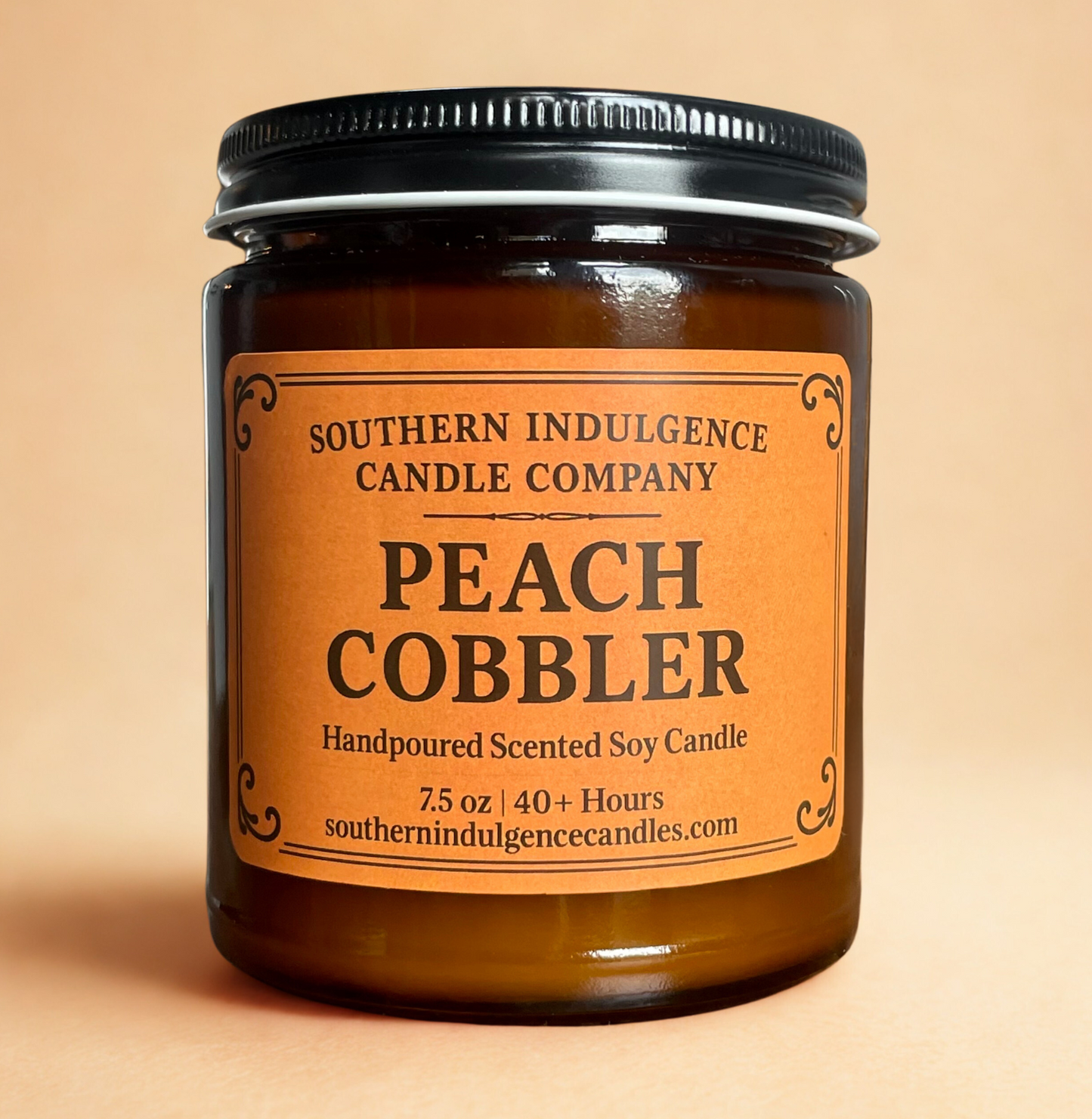 Peach Cobbler Jar Candle