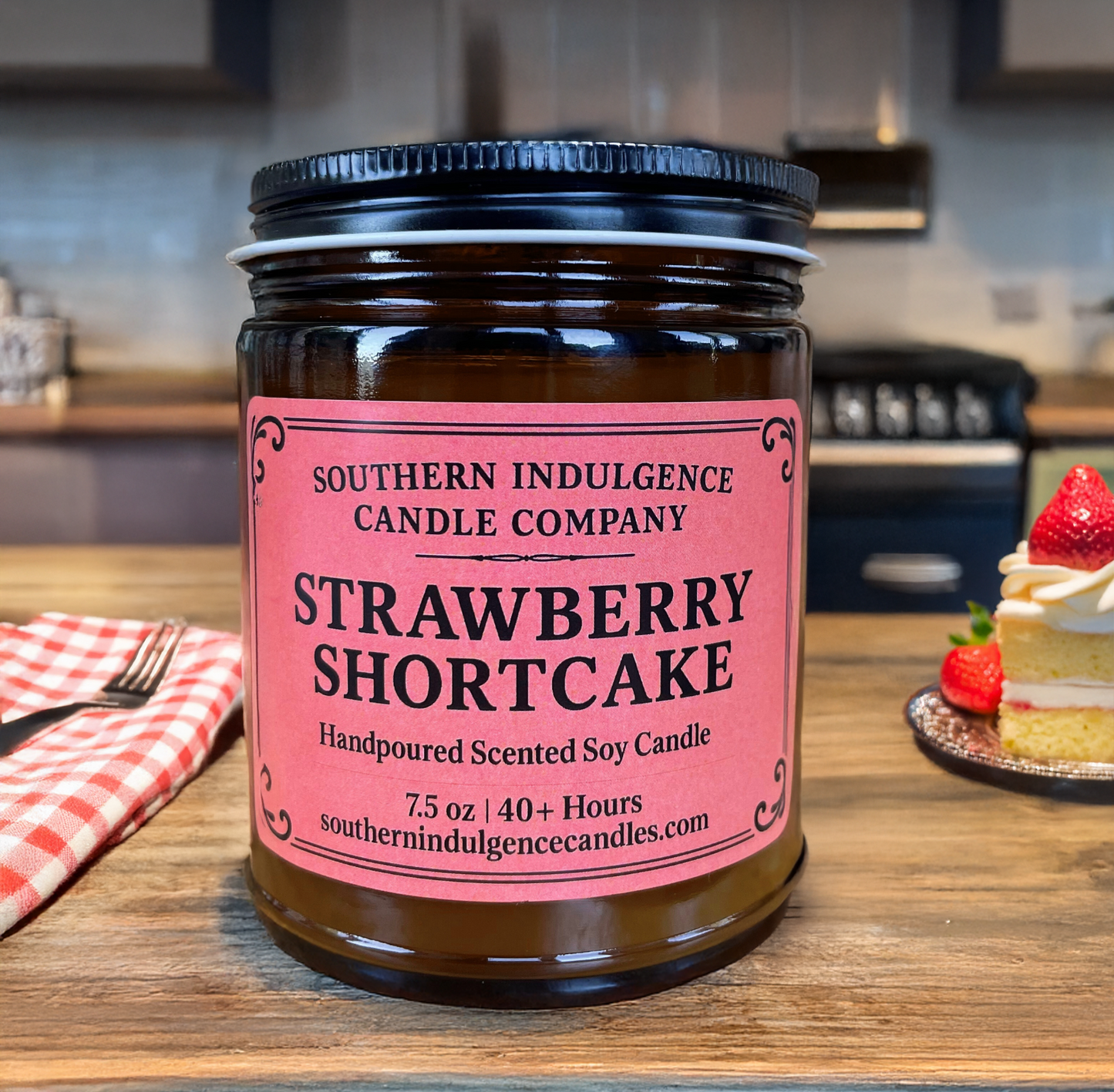 Strawberry Shortcake Jar Candle