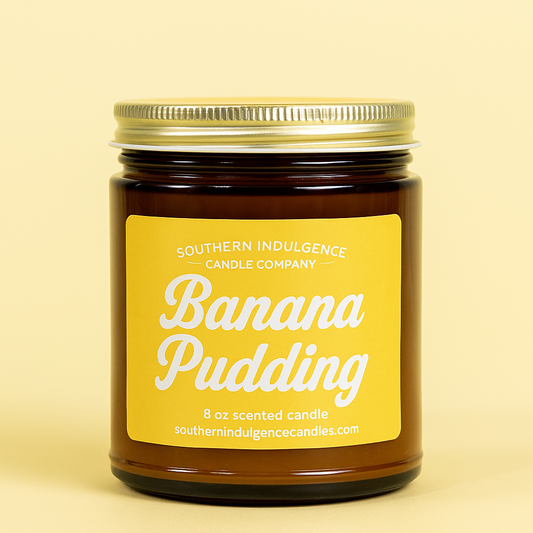 Banana Pudding Jar Candle
