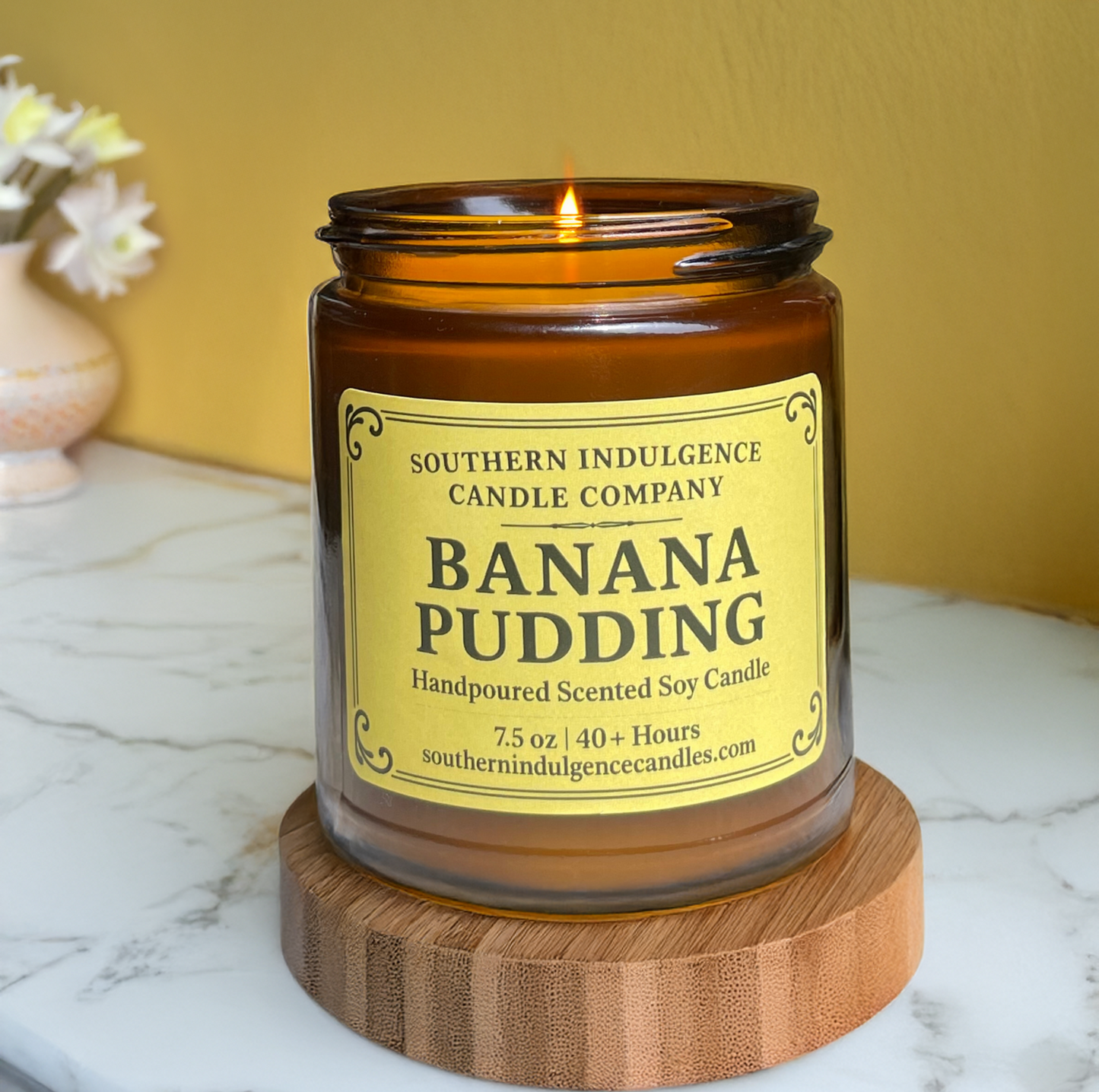 Banana Pudding Jar Candle