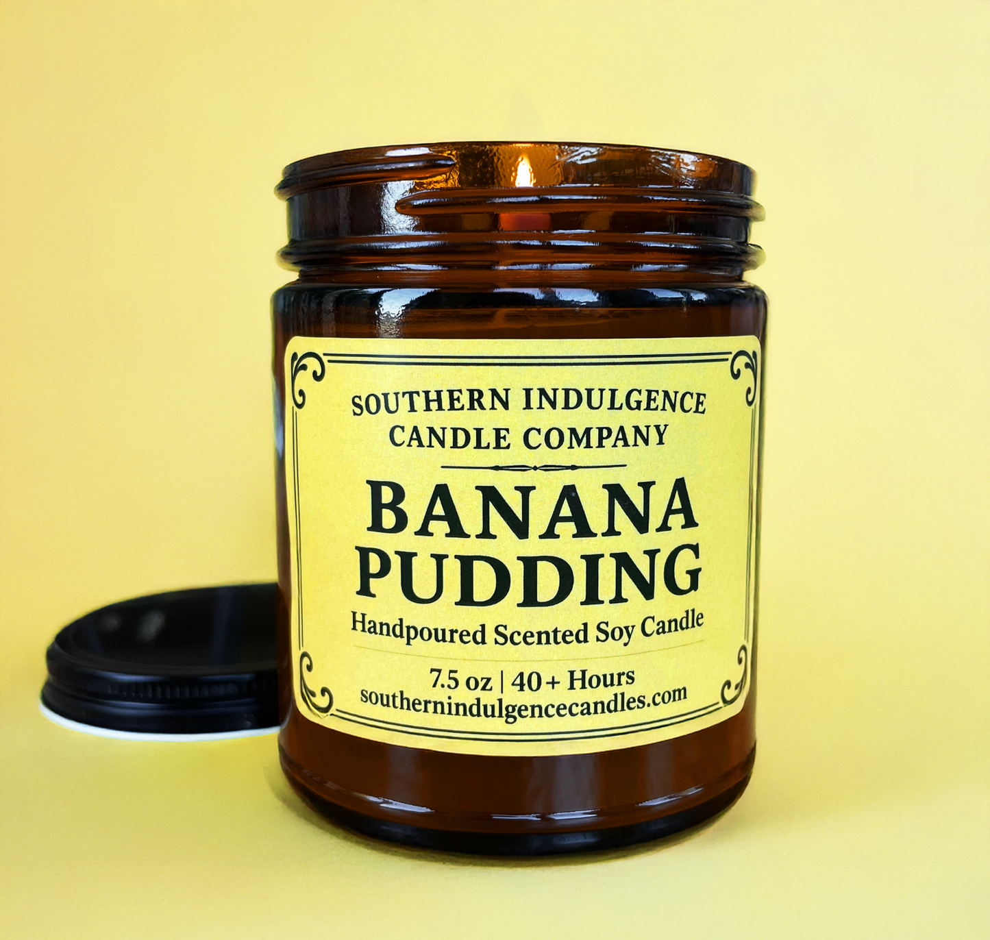 Banana Pudding Jar Candle